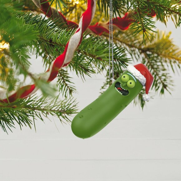 New! Rick & Morty Pickle Rick Hallmark Keepsake Christmas Ornament Merry Rickmas - Picture 5 of 5